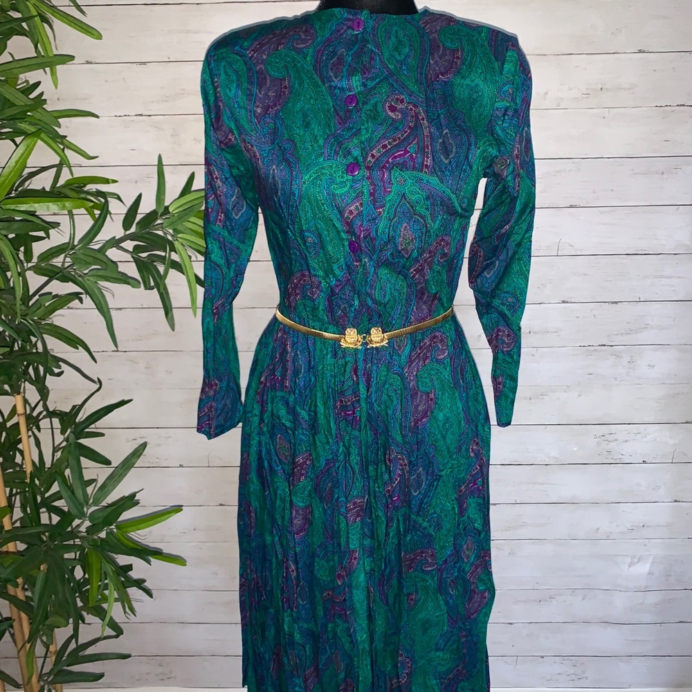 💙Vintage Psychedelic Maxi Dress 💚